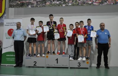 Więcej o: Indywidualne Mistrzostwa Małopolski Młodzików w tenisie stołowym